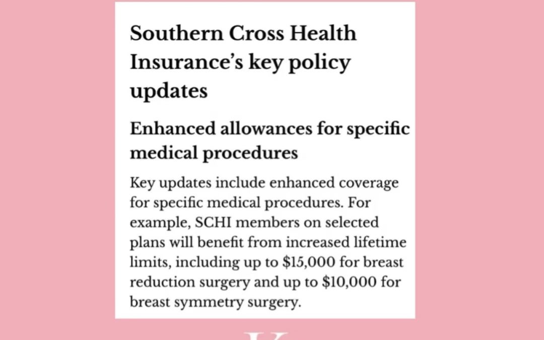 Southern Cross Increase Breast Surgery Contribution